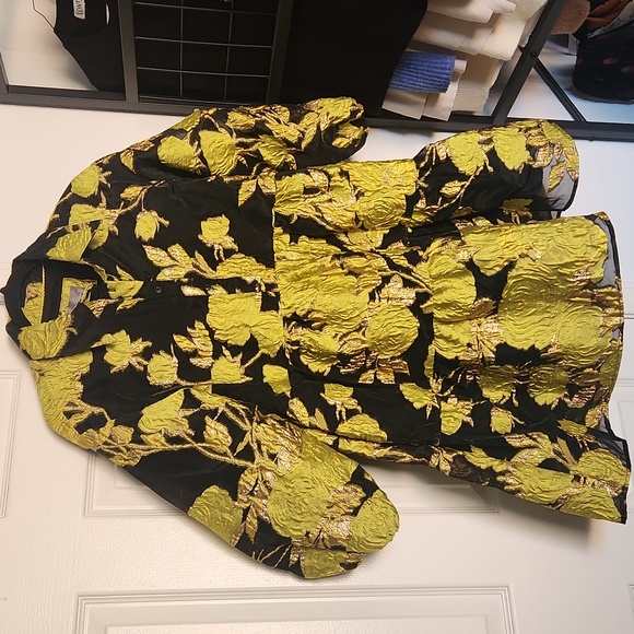 Anthropologie The Bettina Tiered Shirt Dress Minu Jacquard Edition Small - Picture 5 of 10